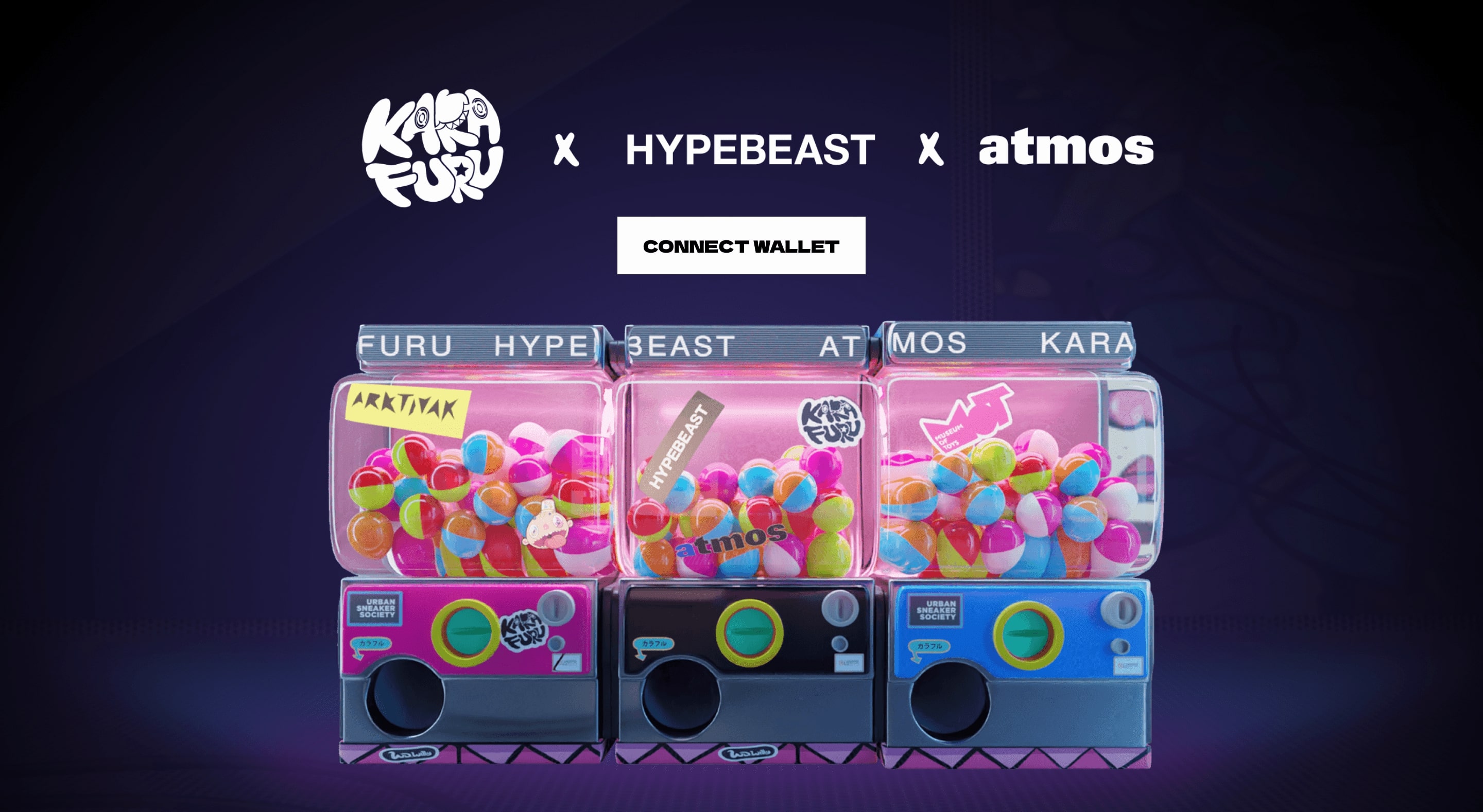 Karafuru x HYPEBEAST x atmos Minting Website